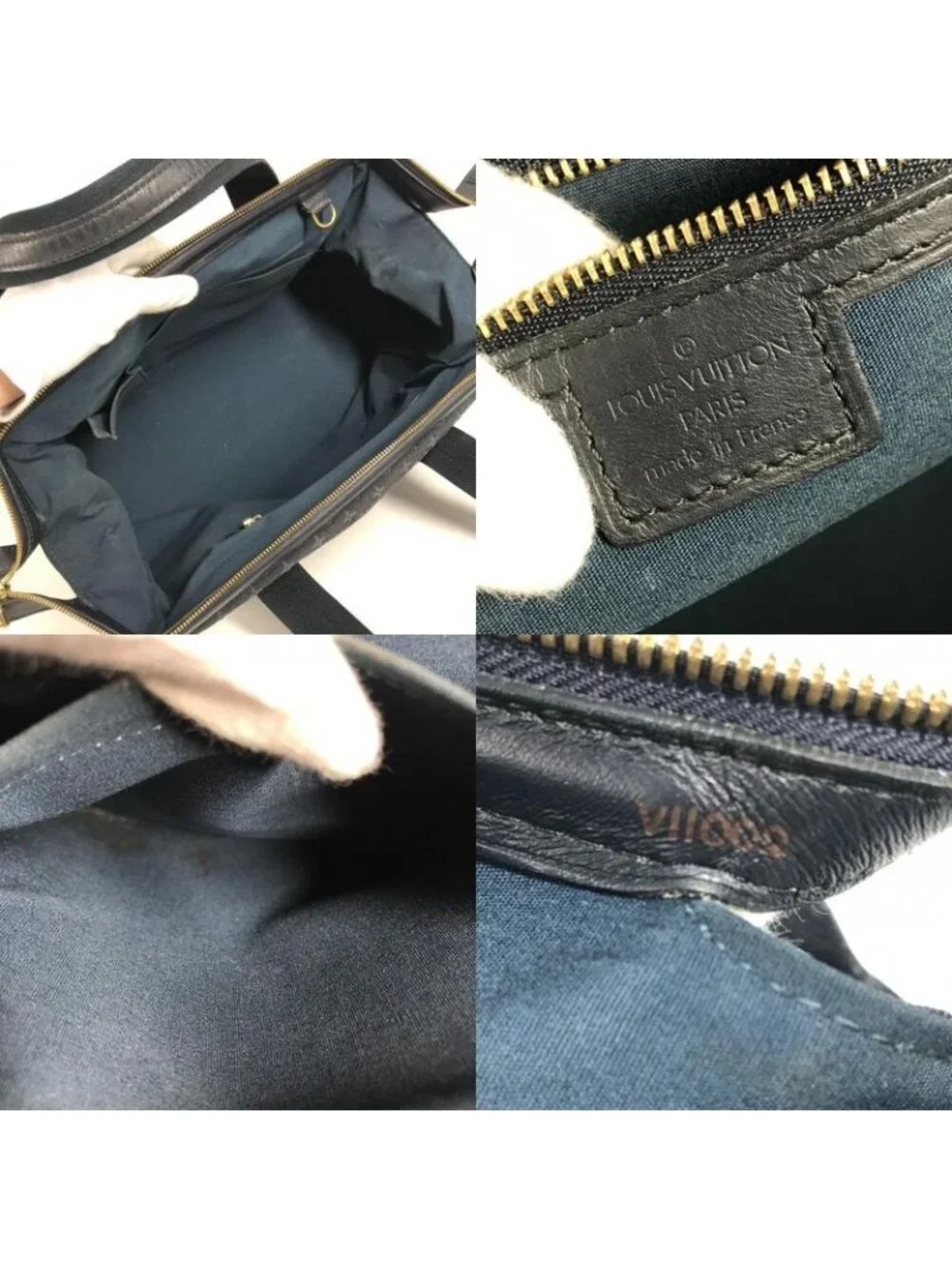 Louis Vuitton Boston Bag e Monogram Mini Canvas Blue - Picture 7 of 9